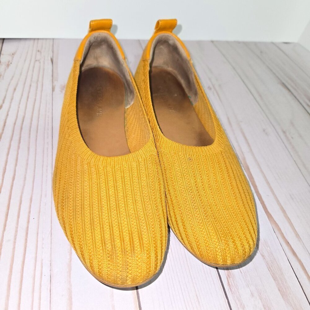 Everlane The Day Glove ReKnit Mustard Knit Flats Women’s Size 7
